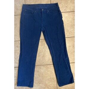 Levis Pants Mens 36x30 514 Blue Corduroy Stretch Straight Classic white tab